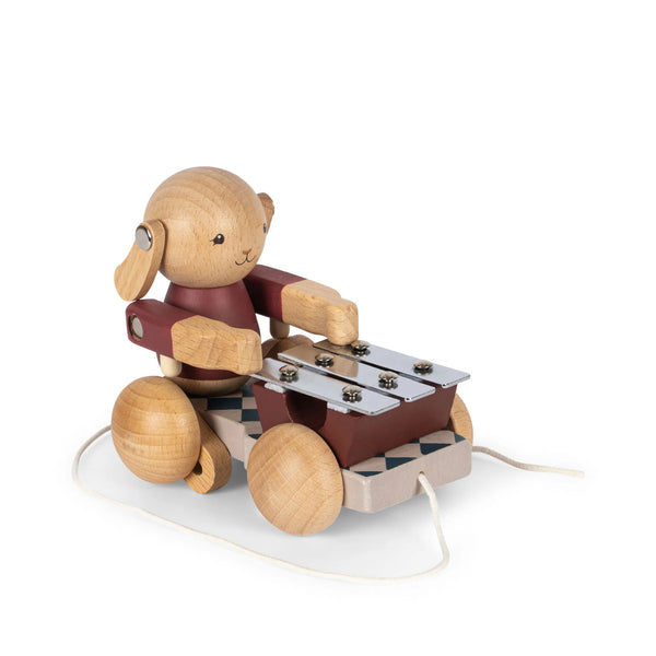 Wooden Pull Along Music Toy (Bunny)