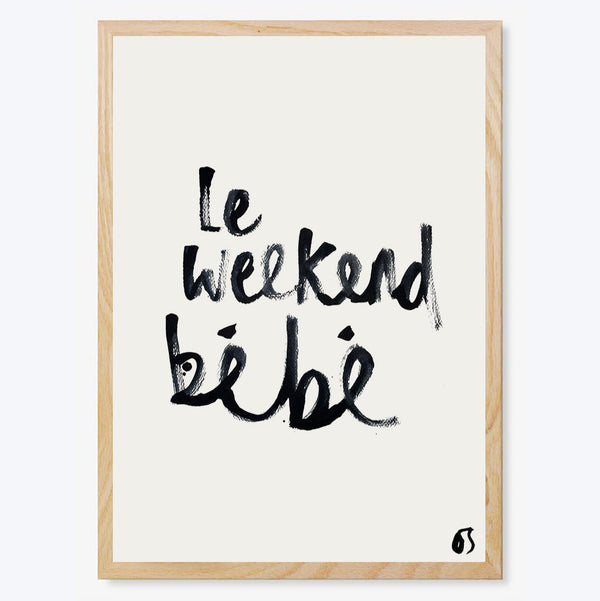 Le Weekend Bébé Art Print