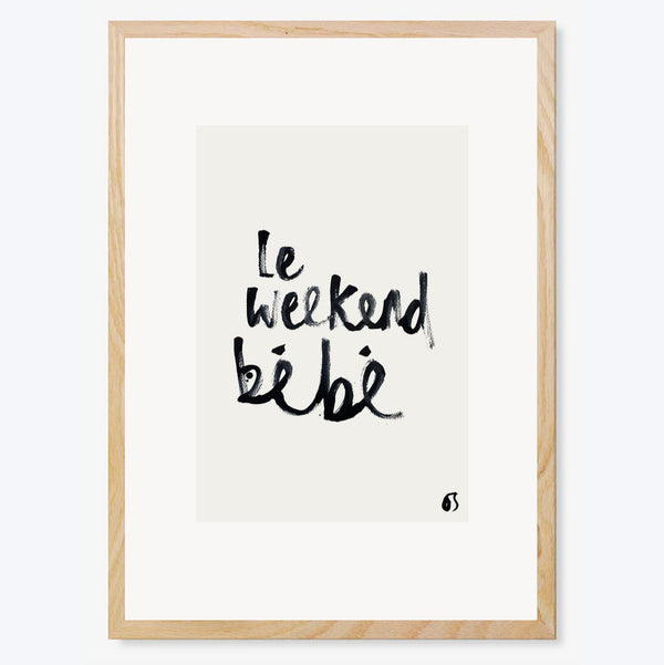 Le Weekend Bébé Art Print