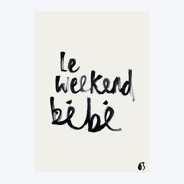 Le Weekend Bébé Art Print