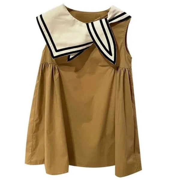 Cici Knotted Sailor Collar Dress
