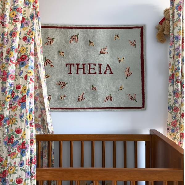 Wild Heather Hand Woven Personalised Wall Art