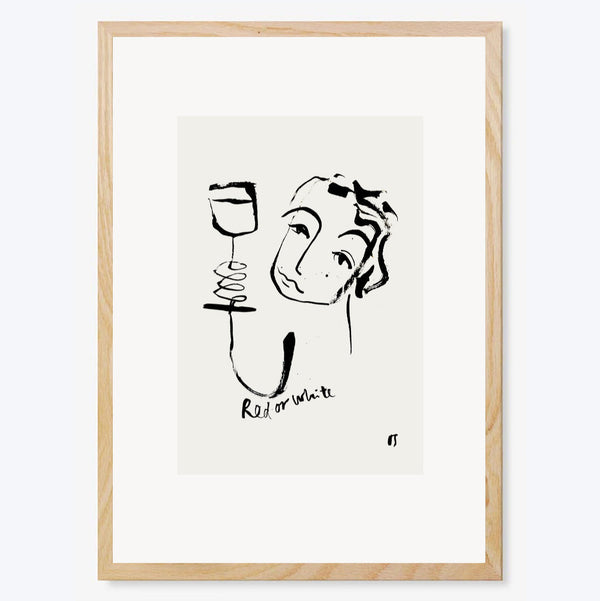 Red or White Art Print