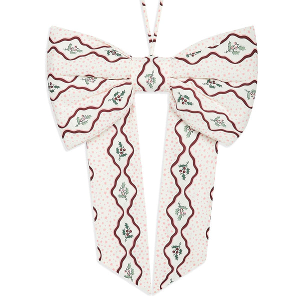 Christmas Berry Ribbons Hanging Bow