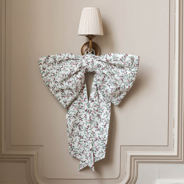 Christmas Berry Vines Hanging Bow