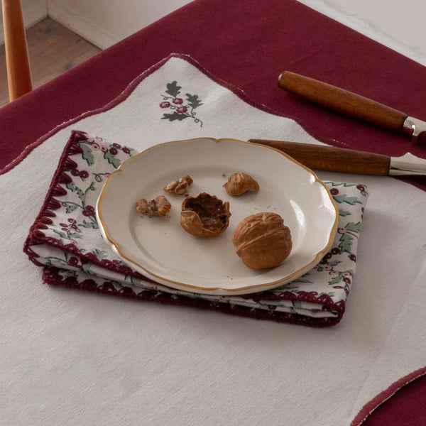 Organic Cotton Napkins, Set of 2 (Berry Vines)