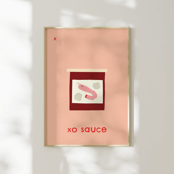 X for XO Sauce- Alphabet Art Print