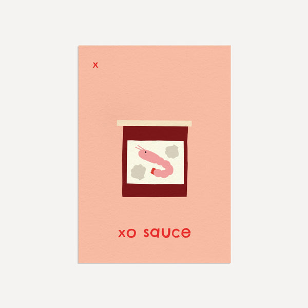 X for XO Sauce- Alphabet Art Print