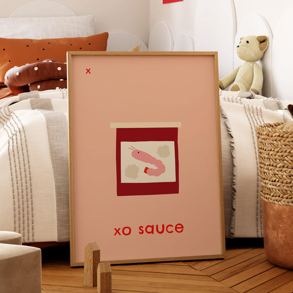 X for XO Sauce- Alphabet Art Print