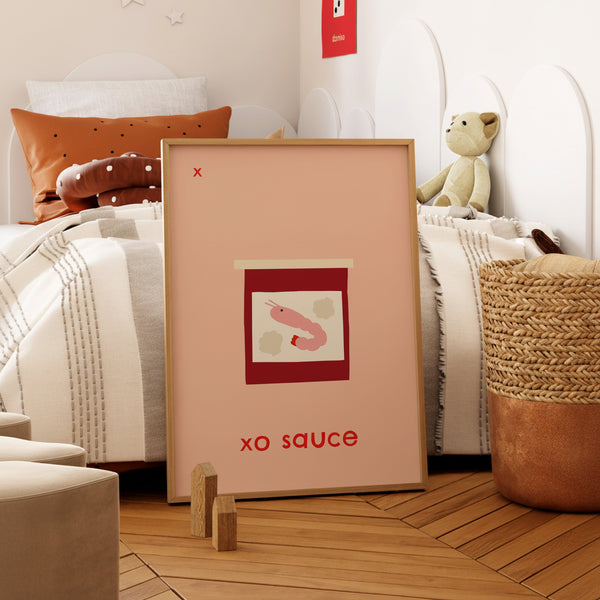 X for XO Sauce- Alphabet Art Print