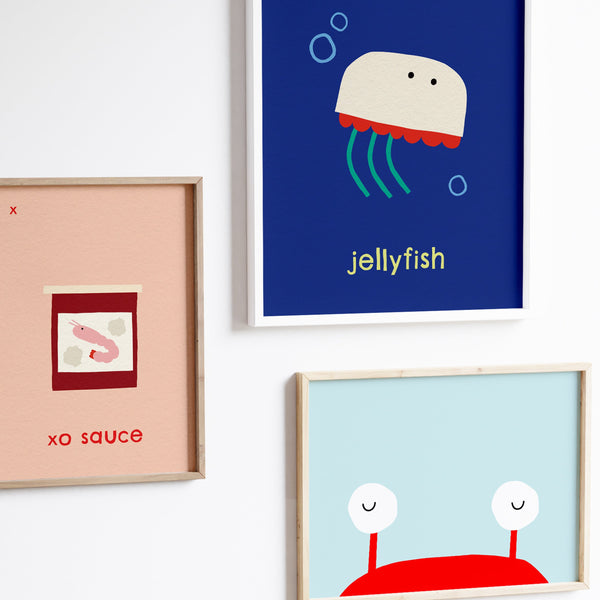 J for Jellyfish - Alphabet Art Print