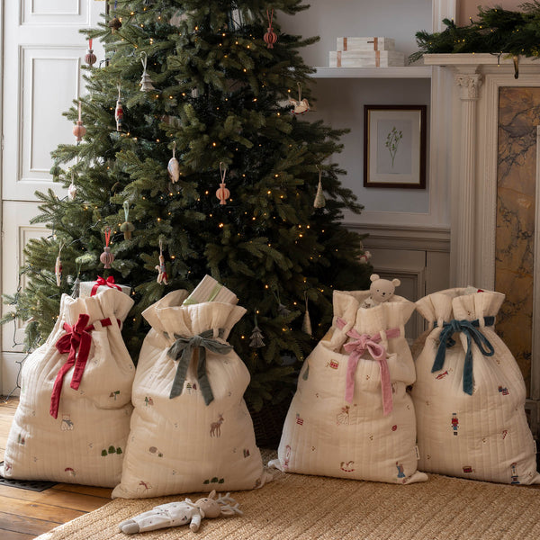 Polar Bear Embroidered Christmas Present Sack