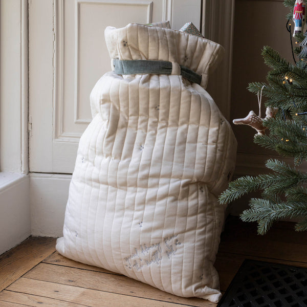 Reindeer Embroidered Christmas Present Sack
