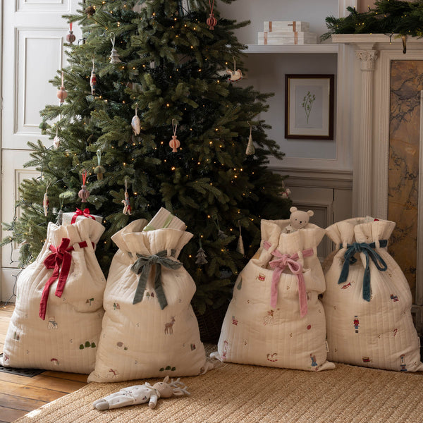 Sugar Plum Fairy Embroidered Christmas Present Sack