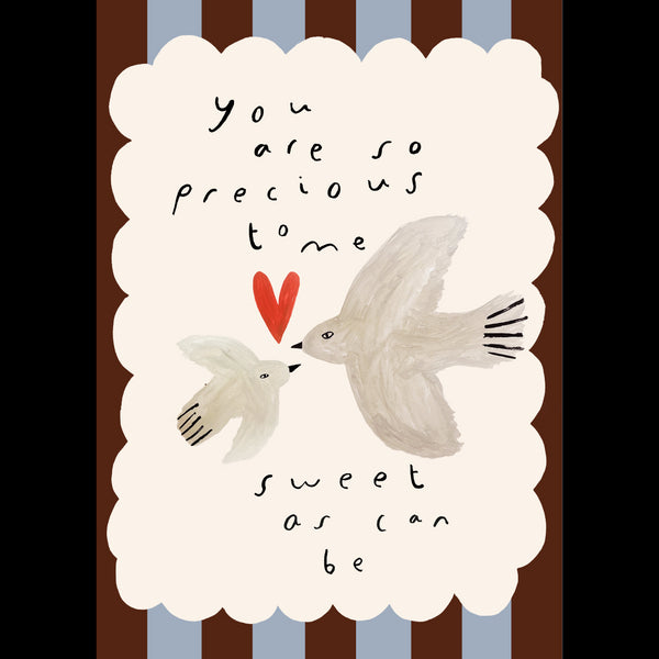 'You Are So Precious to Me' Hand Painted Art Print