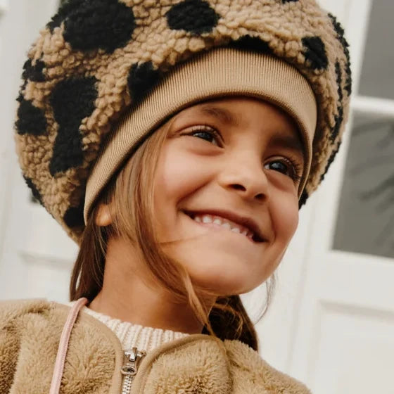 Poplar Pile Beret Hat (Mega Leo/Oat Mix)