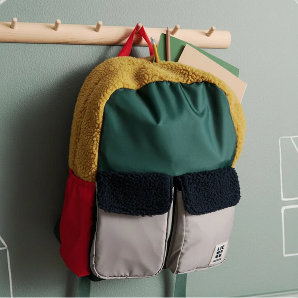 Marlowe Teddy Block Colour Backpack (Classic Navy Multi Mix)
