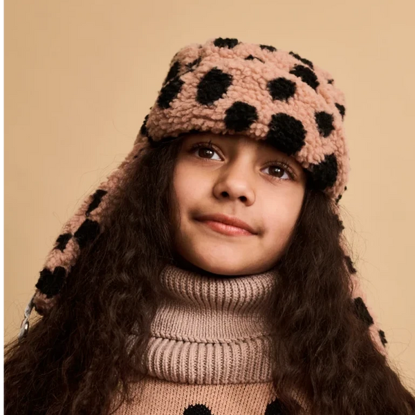 Bravo Aviator Teddy Pile Hat (Mega Leo Spot/Pale Tuscany)