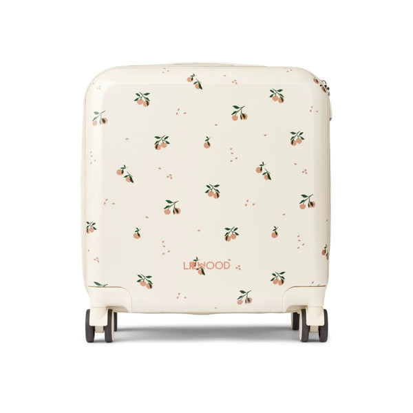 Hollie Peach Print Square Hardcase Suitcase (Seashell)