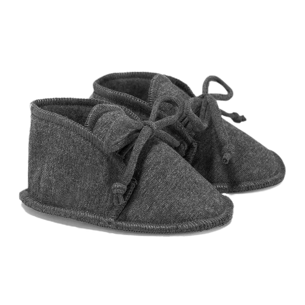 Nile Lace-Up Baby Shoes (Dark Grey)
