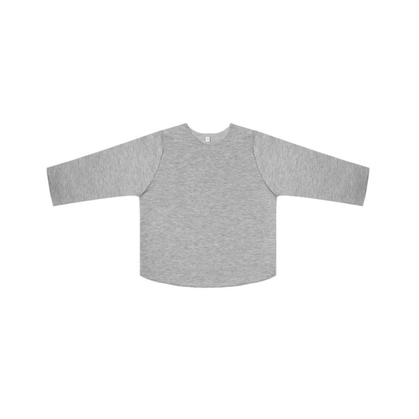 Cassius Organic Cotton Raw Neck Modern Sweatshirt (Light Grey)