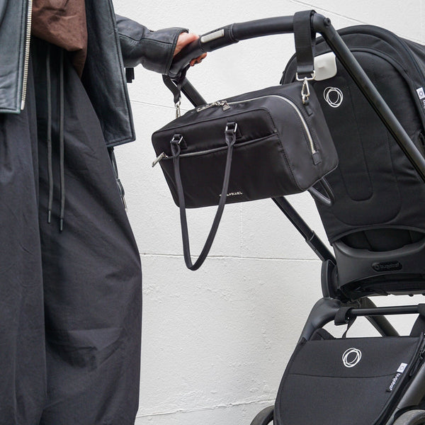 Riley Compact East-West Changing Bag (Black Woven)