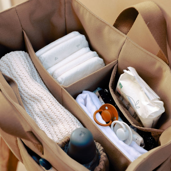 T+M Canvas Organiser Caddy / Pocket Tote Insert (Desert)