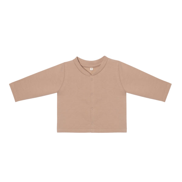 Che Organic Cotton Fleece Cardigan (Biscuit)