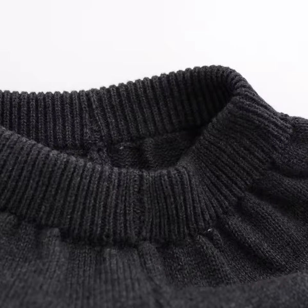 Feline Fine Jumper and Trouser Knit Set (Charcoal)