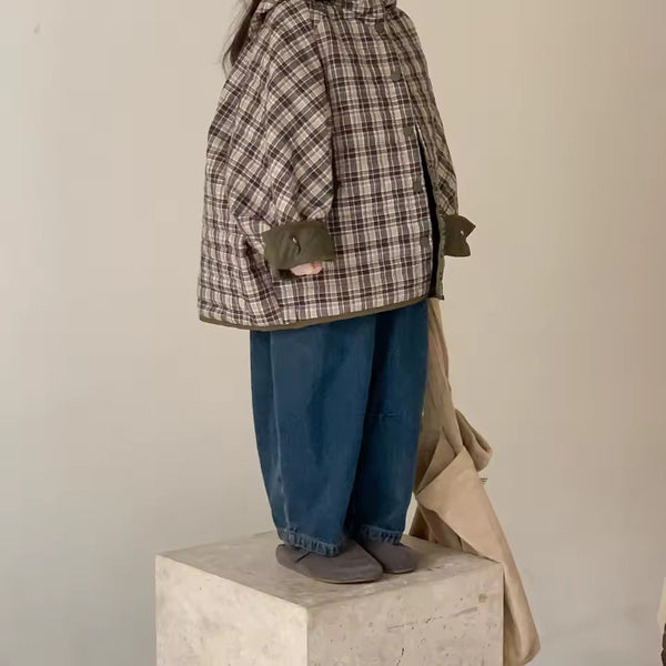 Charl Check Hooded Padded Coat