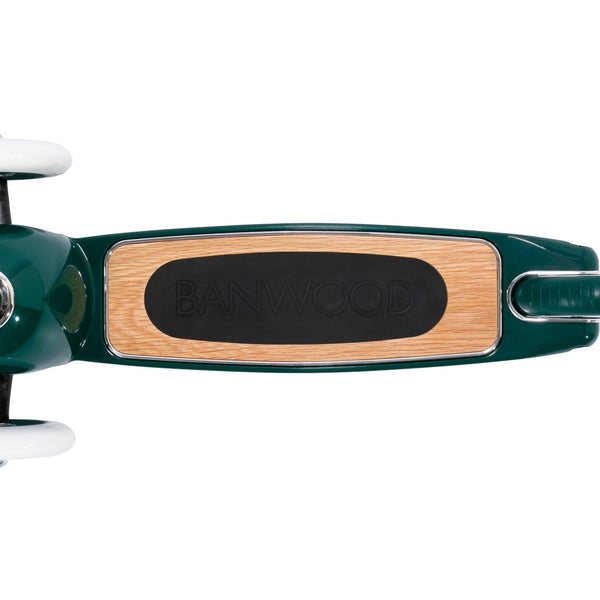 Banwood Kids 3 Wheel Scooter with Basket (Green)