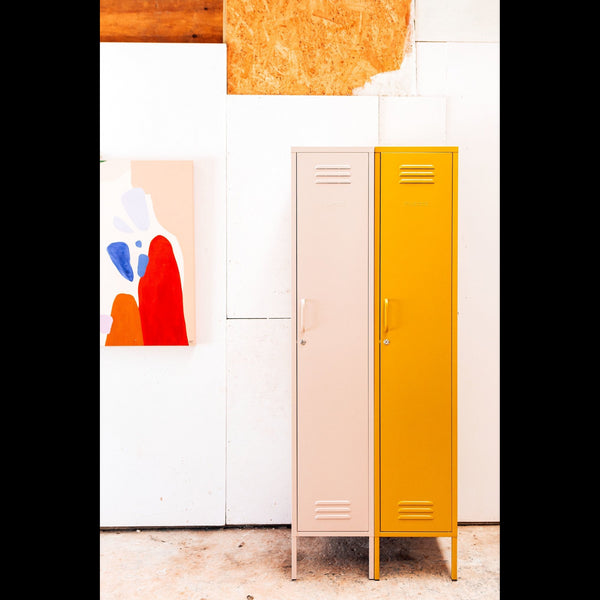 The Skinny Single Door Locker Cabinet (Blush)