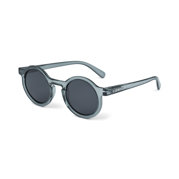 Darla Retro Round Sunglasses (Whale Blue)