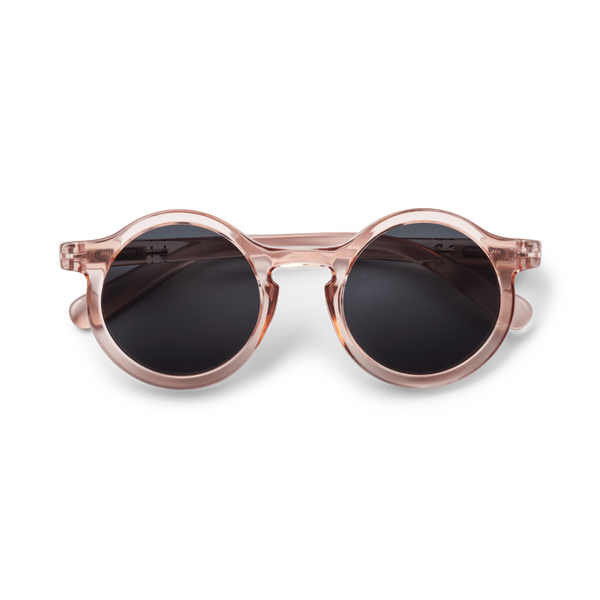 Darla Retro Mirrored Round Sunglasses (Rose)