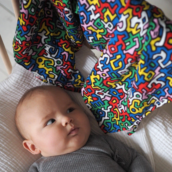 Etta Loves x KEITH HARING Sensory Printed Muslins (Pack of 2)