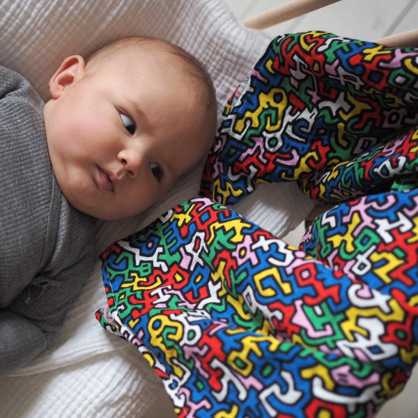 Etta Loves x Keith Haring XL 'Brazil' Sensory Baby Muslin