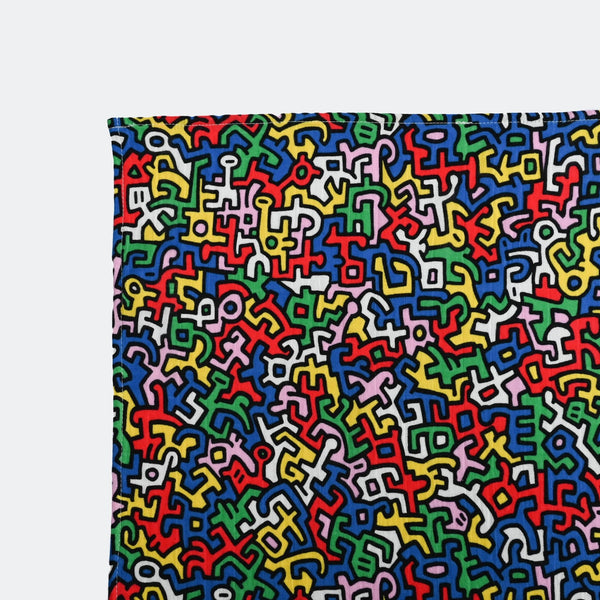 Etta Loves x Keith Haring XL 'Brazil' Sensory Baby Muslin
