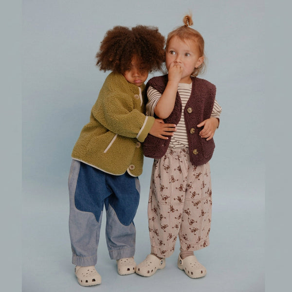 Lorah Moss Borg Teddy Button Up Jacket