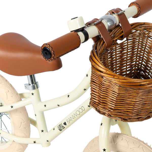 Banwood x Bonton Star Print First Go! Balance Bike (Cream)