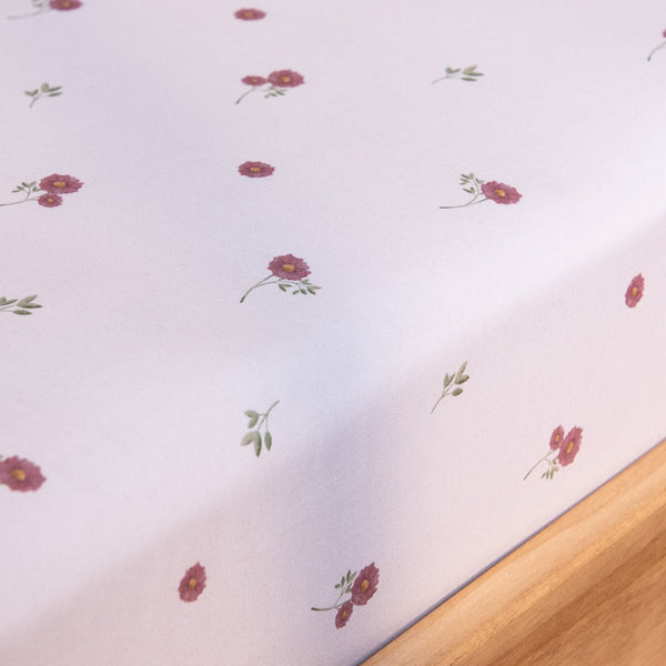 Meadow Floral Cotton Fitted Bed Sheet