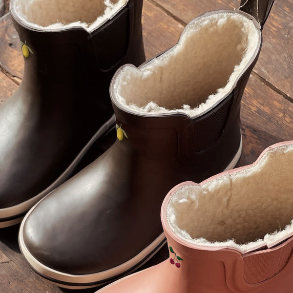 Roi Lemon Thermo Lined Welly Rain Boots (Kalamata)