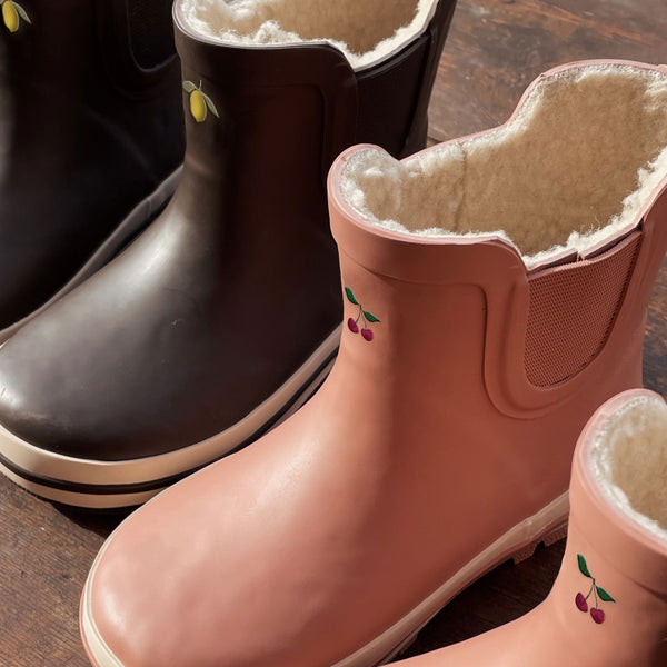 Roi Lemon Thermo Lined Welly Rain Boots (Kalamata)