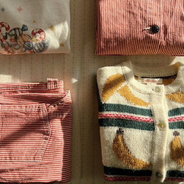 Billi Banana Print Wool Blend Cardigan