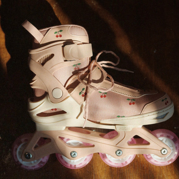 Cherry Print Light Up Adjustable Roller-skates