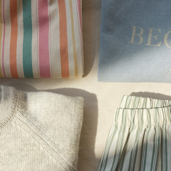 Frankie Cotton Stripe Twill Pants (Miami Stripe)