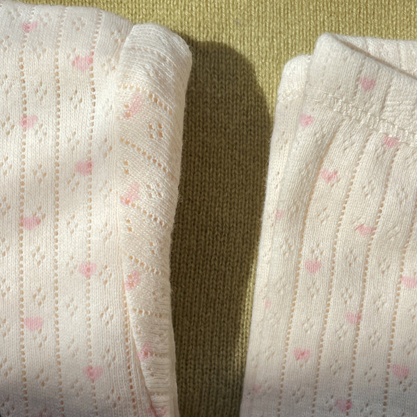 Minnie Cherry Print Cotton Pointelle Baby Bodysuit (Minnie Coeur)