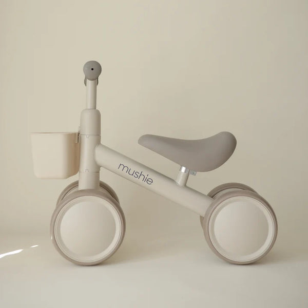 Mushie Mini Toddler Bike with Basket (Shifting Sand)-PRE ORDER 3-4 WEEKS