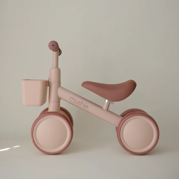 Mushie Mini Toddler Bike with Basket (Blush)-PRE ORDER 3-4 WEEKS