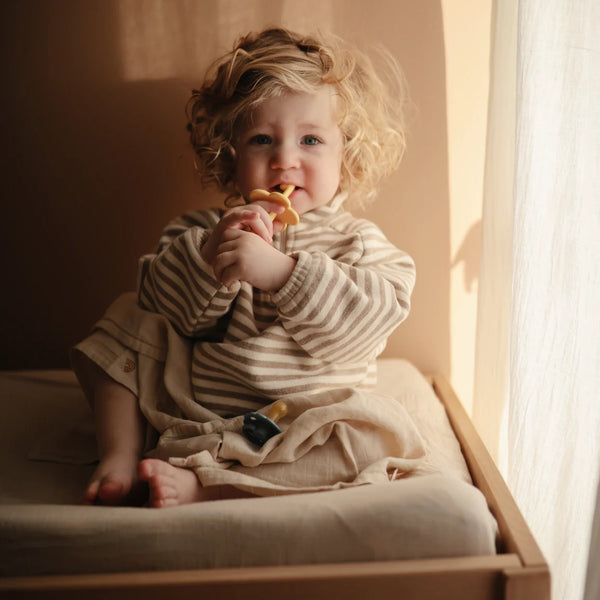 Organic Cotton Baby Changing Mat Cover (Fog)