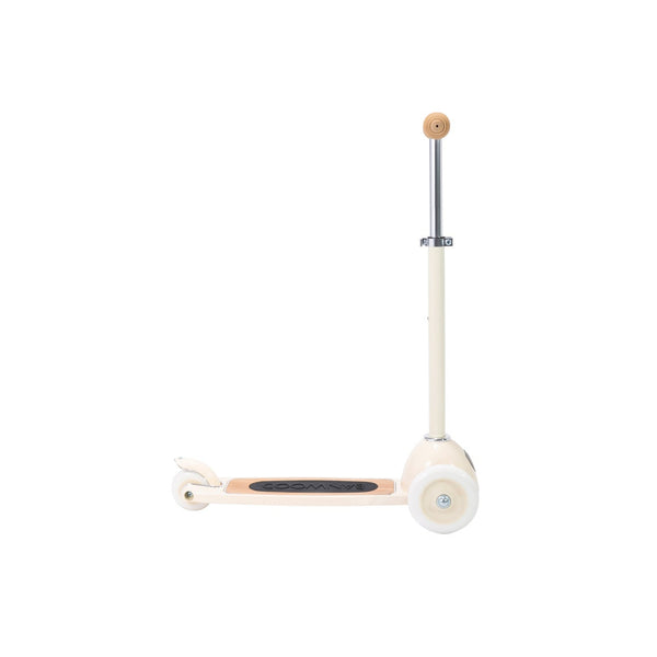 Banwood Kids 3 Wheel Scooter with Basket (Cream)